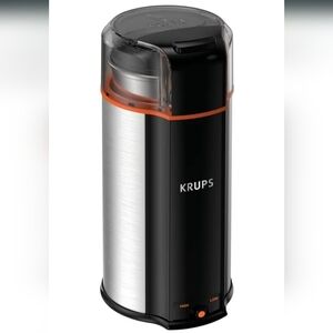 Krups Black and Silver Coffee Grinder NEW